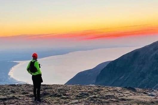 Steven Morgan, 50, is running 100 Slieve Donard runs for Chest, Heart and Stroke after his own father had a stroke five years ago