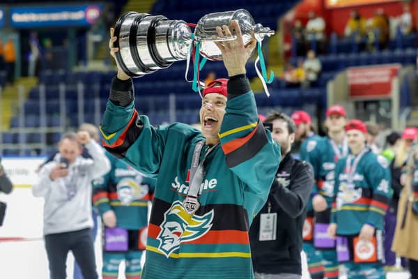 The Stena Line Belfast Giants have announced yet another name for the 2023/4 roster and this time it is the re-signing of 23-year-old forward Sean Norris. Photo by William Cherry/Presseye