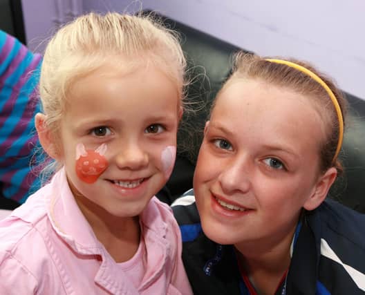Katie Blackwood pictured with Gabrielle Thompson at Greenisland and Knockagh Youth Centre's summer scheme. Ct29-015tc