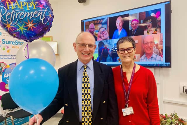 Consultant Obstetrician and Gynaecologist Dr Ralph Roberts and Consultant Obstetrician and Gynaecologist Dr Penny Hill. Pic credit: SEHSCT