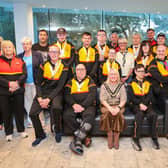 Mayor of Causeway Coast and Glens, Councillor Dawn Huggins pictured with Special Olympians who competed at the recent games in Dublin with coaches and Cllrs Tanya Elder and Jonathan McAuley.