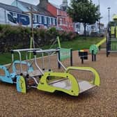 Marine Gardens playpark reopened in June 2024 following a programme to provide new accessible and inclusive play equipment.  Photo: Helena McManus