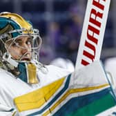 It has been confirmed that netminder Jackson Whistle has re-signed with the Belfast Giants for the 2024/5 season.  Photo by William Cherry/Presseye