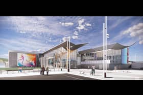 Artist's impression of the redevelopment at Dundonald International Ice Bowl.  Photo: Lisburn and Castlereagh City Council