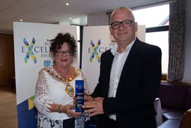 The Special Recognion Award went to Artur Cufaj who happily accepted the trophy from Mayor, Alderman Gerardine Mulvenna. CT17-206.