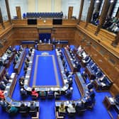 General view of the chamber of the Northern Ireland Assembly in Parliament Buildings, Stormont. The Ulster Unionist Party says that it is 'inconceivable' that any Stormont party could back a new Brussels law