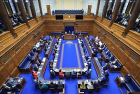 General view of the chamber of the Northern Ireland Assembly in Parliament Buildings, Stormont. The Ulster Unionist Party says that it is 'inconceivable' that any Stormont party could back a new Brussels law