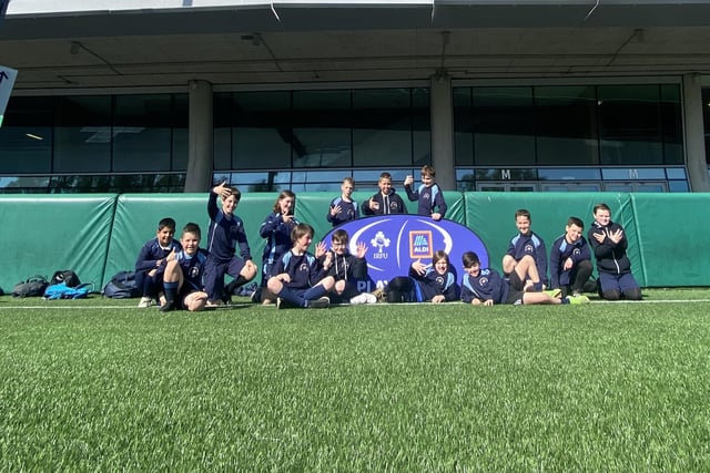 Ballymoney Model integrated Primary School's trip to the Aviva Stadium for the tag rugby festival