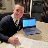 Jake is pictured here signing his National Letter of Intent for the university