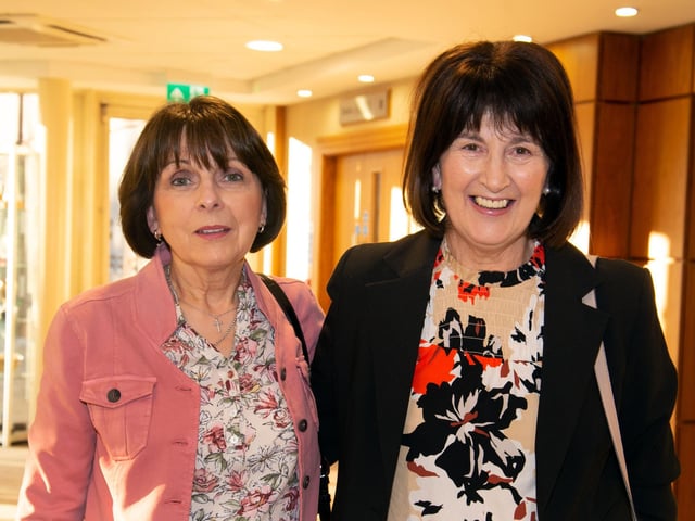 Ready for a great night of entertainment at the annual Portadown Male Voice Choir concert are Mabel Walker, left, and Marie McNulty. PT16-232.