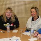 Participants engaging with storytellers at the ‘Who are WE?’ workshop, organised by Council’s Good Relations team in partnership with the Hate Crime Advocacy Service, the PCSP and PSNI.
