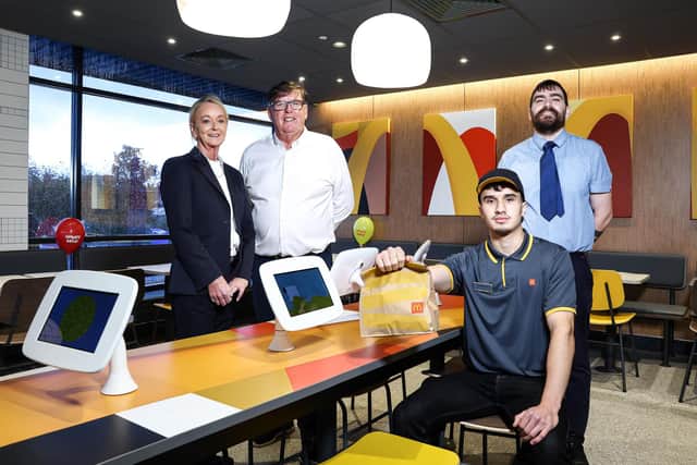 From left - Sharon Baillie, Bruce Baillie (Franchisee), Lennon Langford and Kane Fleming.