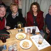 Brian, Norma, and Susan Page and Harry Garvin pictured during the Portrush RNLI fundraising night at the races held in Portrush Yacht Club  in 2008