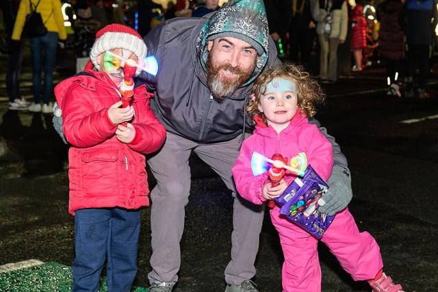 All smiles at the Coalisland Christmas Lights Switch on event on Sunday