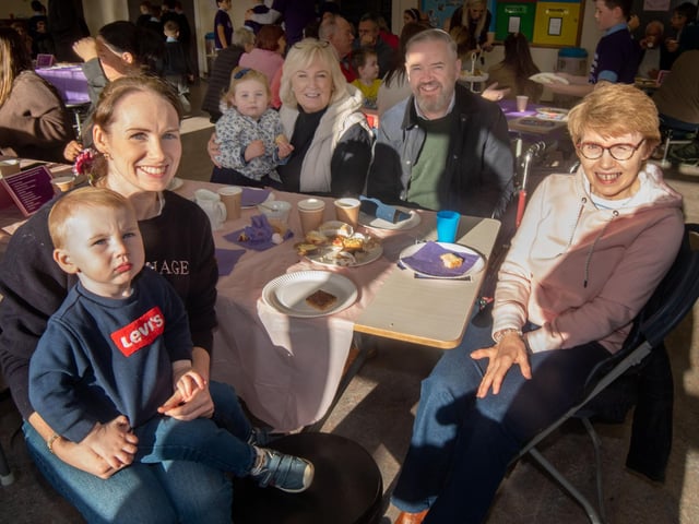 All smiles at the Richmount Primary School charity coffee morning.