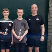 U12 award winners with coach Stephen.