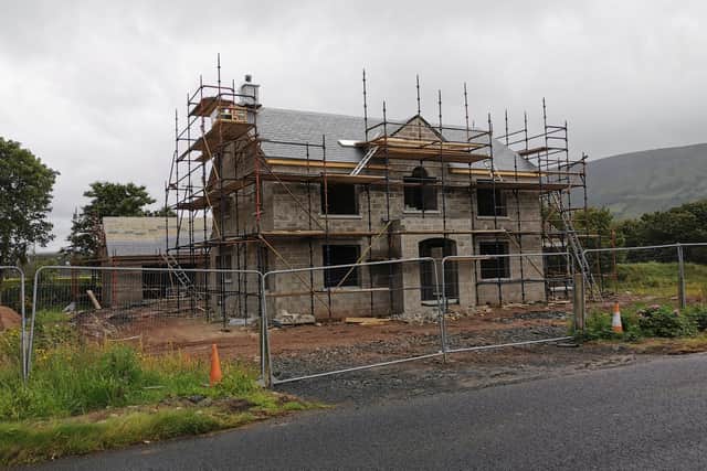 The family's new build on Garron Road.  Photo: Claire Giblin