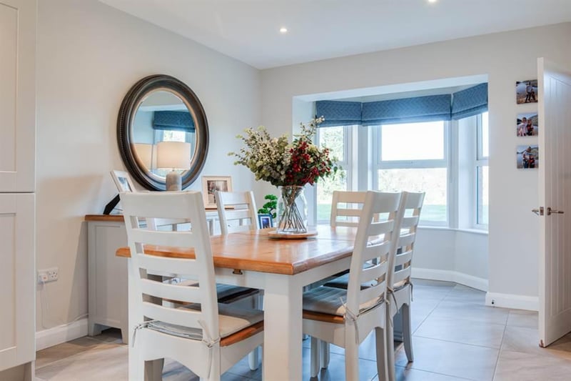 Bright and spacious dining area.