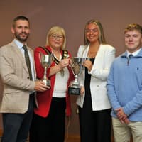 In pictures: Lurgan College football teams honoured at civic reception hosted by Armagh City, Banbridge and Craigavon Borough Lord Mayor Mary O'Dowd