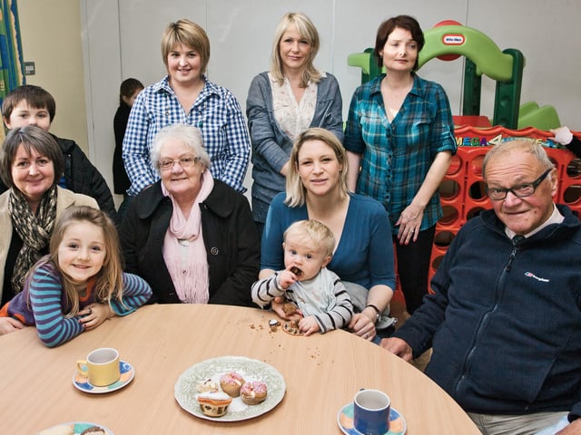 Claire Hunter and friends enjoy Armoy Playgroup Halloween Coffee Morning in 2010.