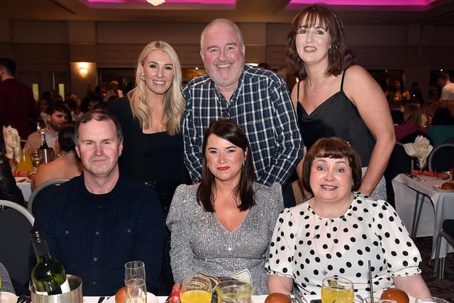 Terex, Lurgan, workers pictured at the Seagoe Hotel  Christmas Party Night on Friday 8th December. PT50-265.