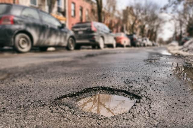 Stock image of a pothole. Picture: Adobe Stock