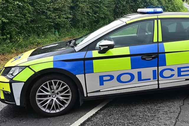 He was pulled over by police officers on the A19.