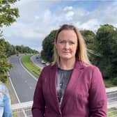 Monica Heaney, pictured with Banbridge Cllr Joy Ferguson, has campaigned for upgrades to the A1 since the death of her son Karl.