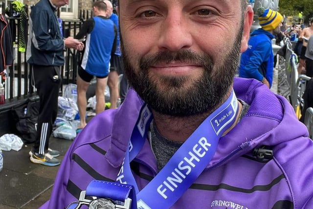 Aaron Steele at the Dublin City Marathon