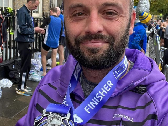 Aaron Steele at the Dublin City Marathon