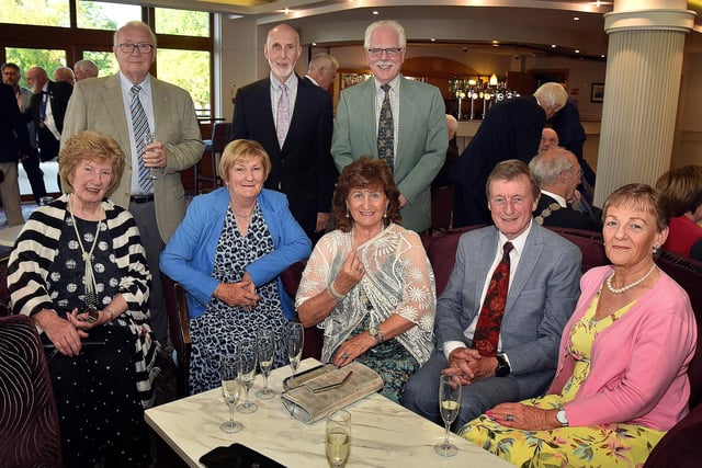 Guests at the Portadown Rotary Club charity dinner at the Seagoe Hotel on Friday evening in aid of the Southern Area Hospice. PT19-219.