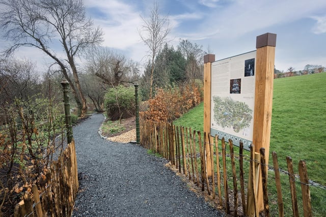 The entrance to The Lost Garden Trail at Montalto