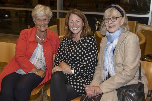 Nuala Fisher, Vivien McMaster and Moira McKay pictured in Cloonavin at a reception for St Vincent de Paul volunteers