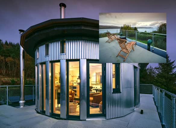 The Captain's Cabin is an ingenious getaway for two overlooking the beautiful Sound of Mull.