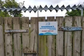 The closed off slipway at Greenisland beach.  Photo: Share the Shore