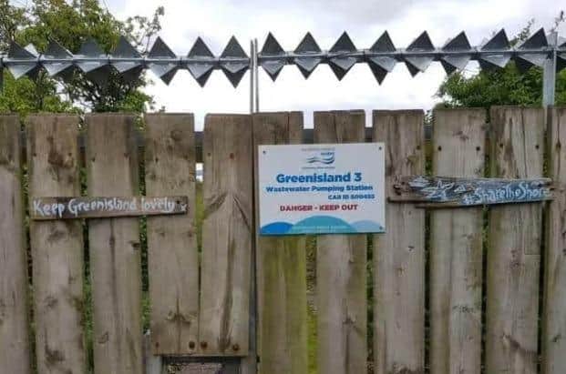 The closed off slipway at Greenisland beach. Photo: Share the Shore