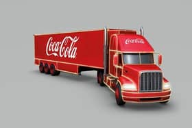 The Coca-Cola truck is on its way to Belfast