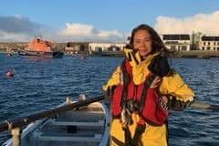 Annie Jagoe - seasonal lifeguard supervisor has joined the Portrush lifeboat crew. Credit RNLI