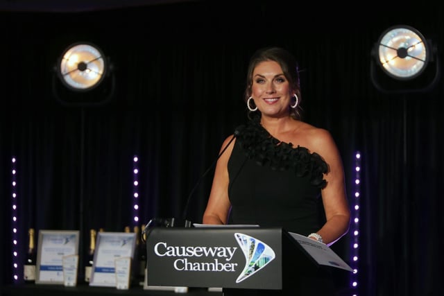 Sarah Travers who hosted the awards