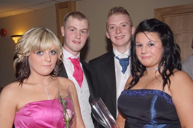 Coleraine College Formal in 2008 - Julie McClelland, Roy White, Adam Sloan  and Alana Laverty