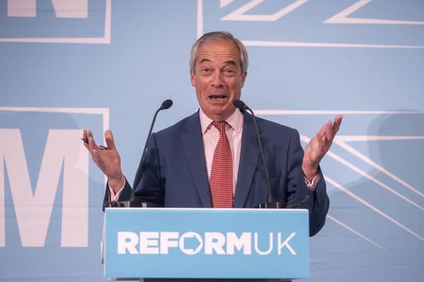 Reform UK leader Nigel Farage. His party is currently exploring the possibility of setting up branches in Northern Ireland. Photo: Jeff Moore/PA Wire