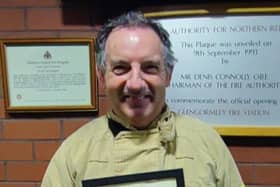 Tony Martin served in the NIFRS for 34 years. (Pic: NIFRS).