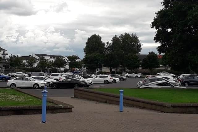 Carrickfergus Castle Car Park. Photo by Local Democracy Reporting Service