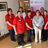 Back row,  Seanna McNeill, Deirdre Cunningham, Paul Cupples, Michelle McErlain, Laura McNeilly. Front row, Susan McGavock, Finvola Laverty, Marion Orr, Aimee Carton, Aoife Quinn and Joanne Heaney.