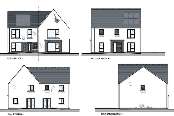 New house types have been approved in relation to the housing development to be built next to St. Patrick's College in Banbridge. Image: ABC planning portal