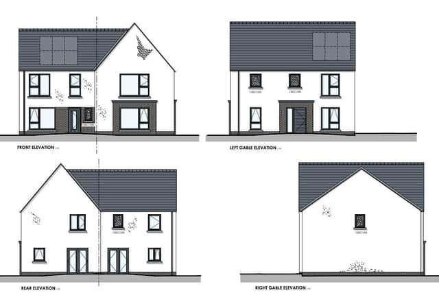 New house types have been approved in relation to the housing development to be built next to St. Patrick's College in Banbridge. Image: ABC planning portal
