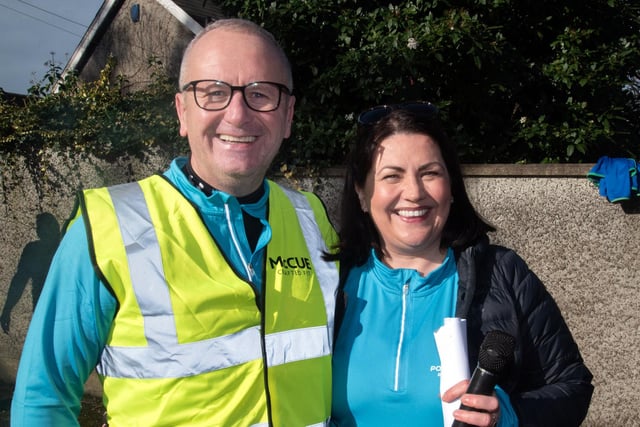 Norman Richmond of Portadown Running Club and race director, Janine Maher pictured at the Portadown Festival of Running on Sunday morning. PT13-213.