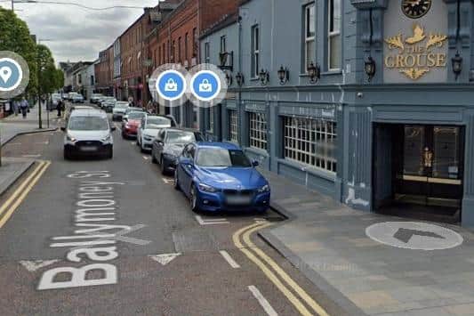 Court was told of an alleged assault on Ballymoney Street, Ballymena. Image: Google