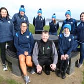 Members of Ballycastle Running Club with Fiachra McVeigh from Boyle's Spar Ballycastle