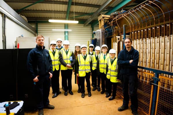 Students from Holy Trinity recently visited NI Water's Lough Fea WTW
